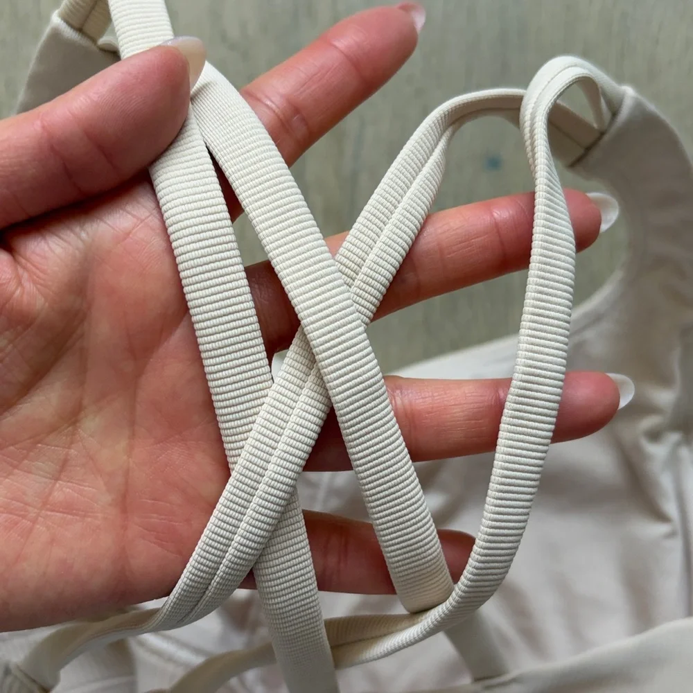 EUC energy longline bra ribbed chantilly size 6 lululemon - Picture 8 of 14